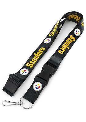 Pittsburgh Steelers Team Color Lanyard - Black