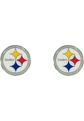 Pittsburgh Steelers Logo Post Womens Earrings