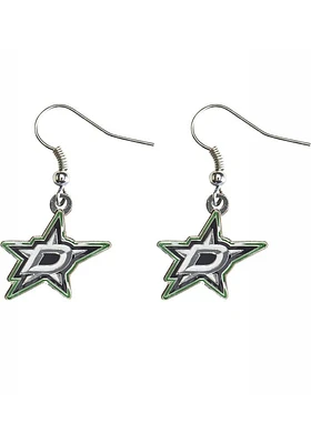 Dallas Stars Logo Dangle Womens Earrings