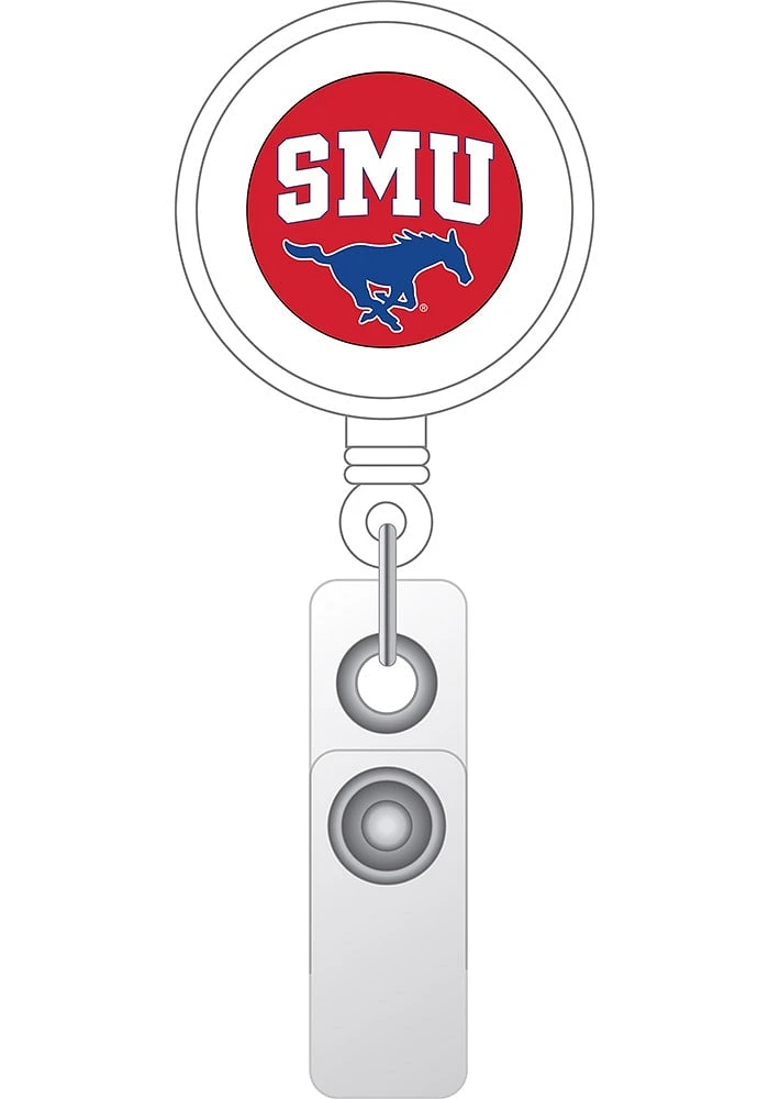 SMU Mustangs retractable Badge Holder