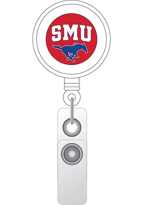 SMU Mustangs retractable Badge Holder