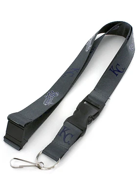 Kansas City Royals Charcoal Graphic Lanyard - Charcoal