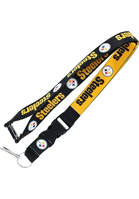 Pittsburgh Steelers Reversible Lanyard - Black
