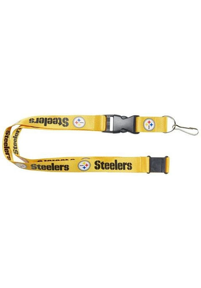Pittsburgh Steelers Team Logo Lanyard - Yellow