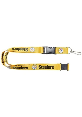 Pittsburgh Steelers Team Logo Lanyard - Yellow