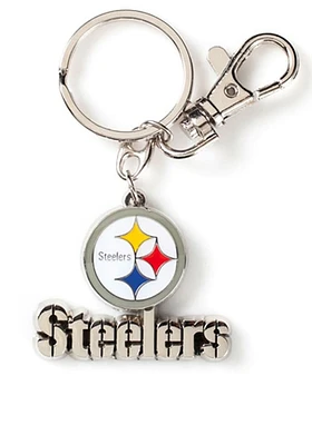 Pittsburgh Steelers Heavyweight Keychain - Silver