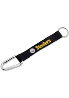 Pittsburgh Steelers Carabiner Keychain - Black