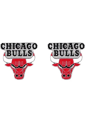 Chicago Bulls Logo Post Womens Earrings