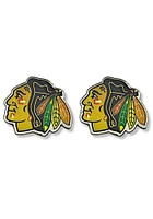 Chicago Blackhawks Logo Post Womens Earrings