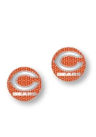 Chicago Bears Glitter Post Womens Earrings