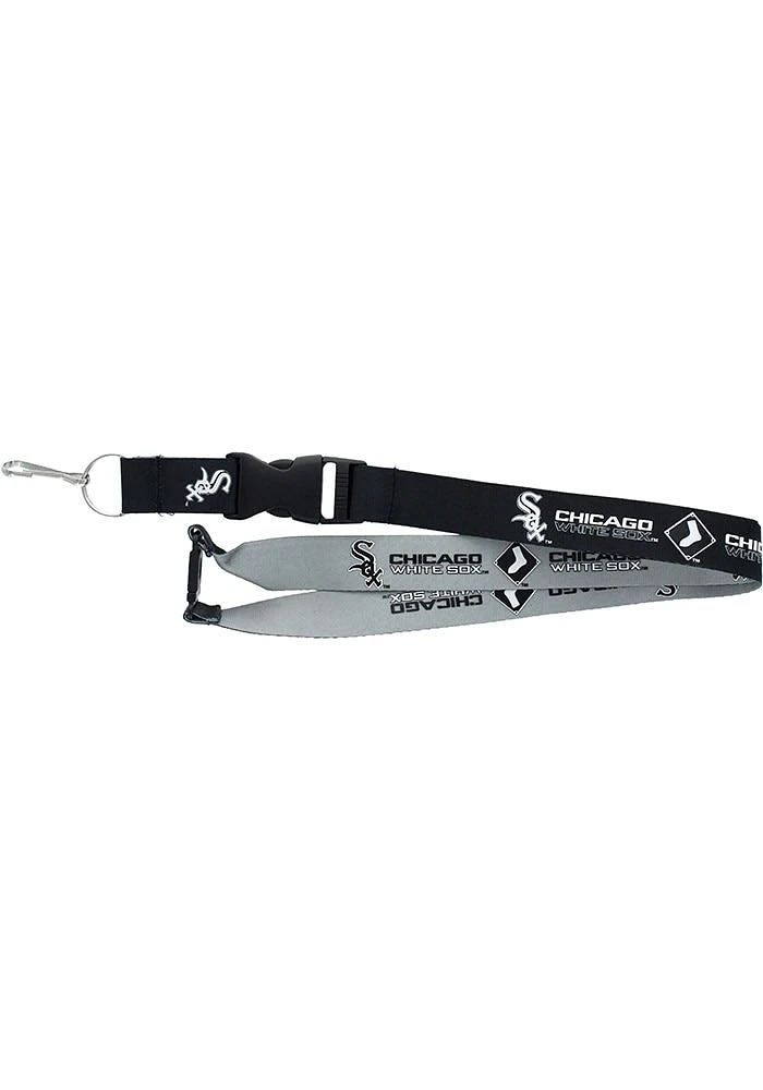 Chicago White Sox Reversible Lanyard - Black