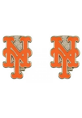 New York Mets Logo Post Womens Earrings