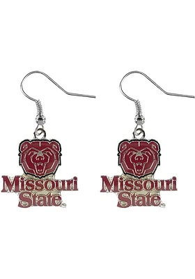 Missouri State Bears Logo Dangler Womens Earrings