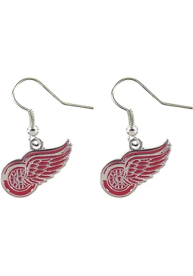 Detroit Red Wings Logo Dangler Womens Earrings