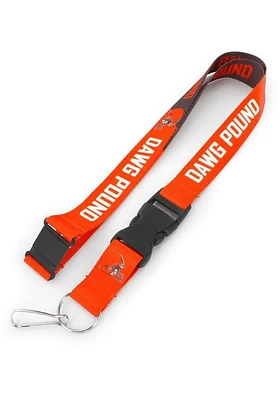 Cleveland Browns Slogan Lanyard - Orange