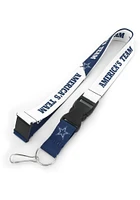 Dallas Cowboys Slogan Lanyard - Navy Blue