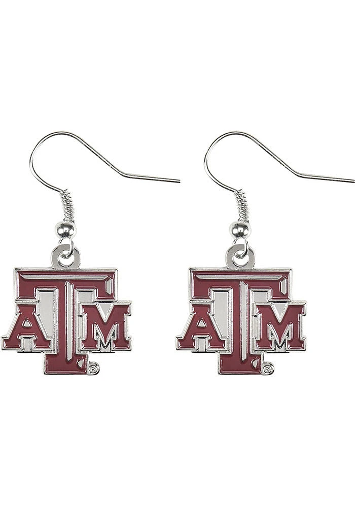 Texas A&M Aggies Logo Dangle Womens Earrings