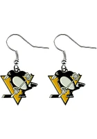 Pittsburgh Penguins Logo Dangle Womens Earrings