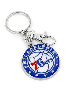 Philadelphia 76ers Team Logo Keychain - Red