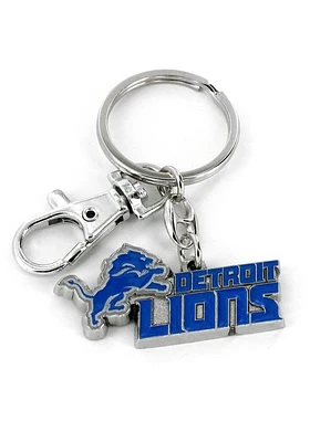 Detroit Lions Heavyweight Keychain - Blue