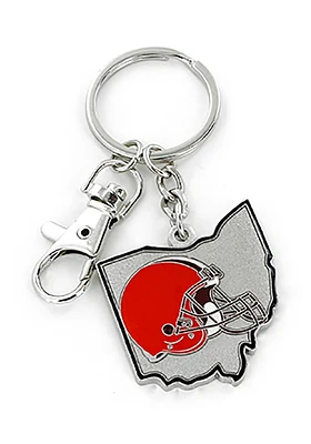 Cleveland Browns Home State Keychain - Orange