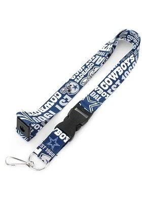Dallas Cowboys Dynamic Lanyard - Navy Blue