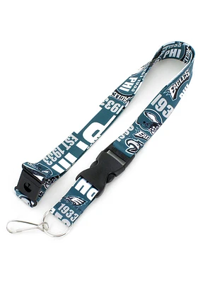 Philadelphia Eagles Dynamic Lanyard - Midnight Green