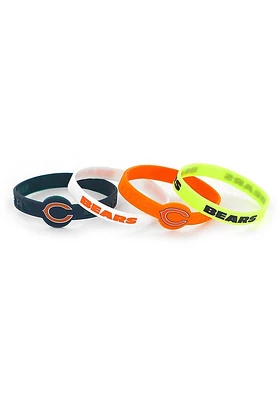 Chicago Bears 4pk Silicone Kids Bracelet