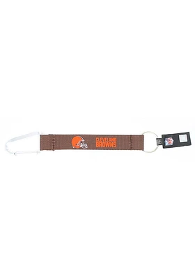 Cleveland Browns Carabiner Wristlet Keychain - Orange