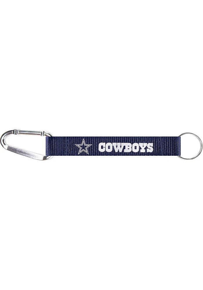 Dallas Cowboys Carabiner Wristlet Keychain - Navy Blue