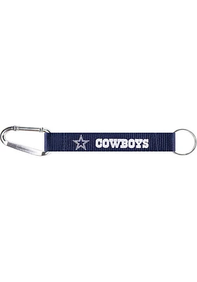 Dallas Cowboys Carabiner Wristlet Keychain - Navy Blue