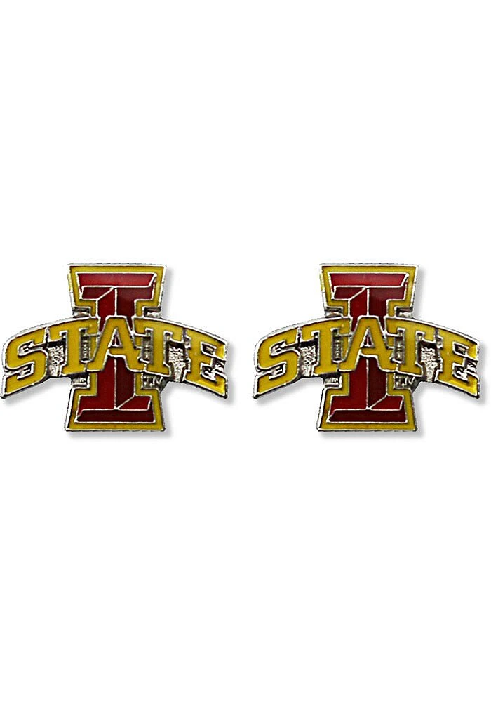 Iowa State Cyclones Logo Post Womens Earrings