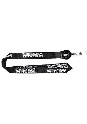 Chicago White Sox Badge Reel Lanyard - Black