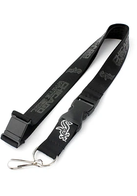 Chicago White Sox Monochrome Black Lanyard