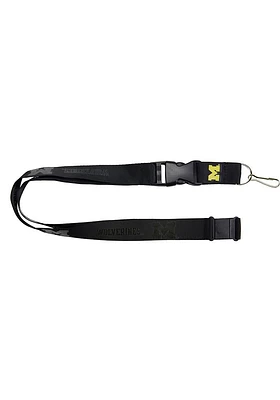 Michigan Wolverines Black Lanyard - Black