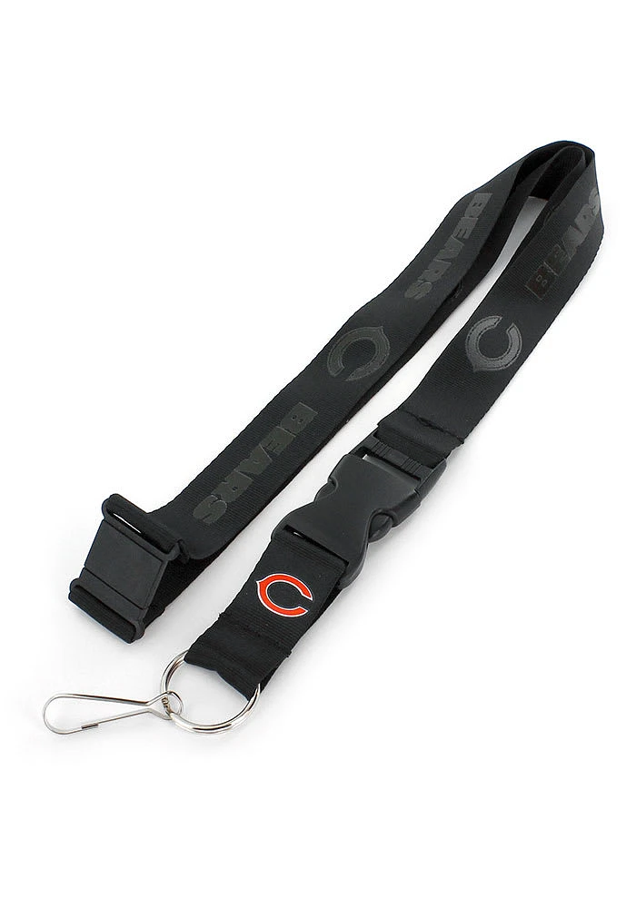 Chicago Bears Black Lanyard - Black