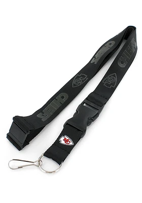 Kansas City Chiefs Black Lanyard - Black