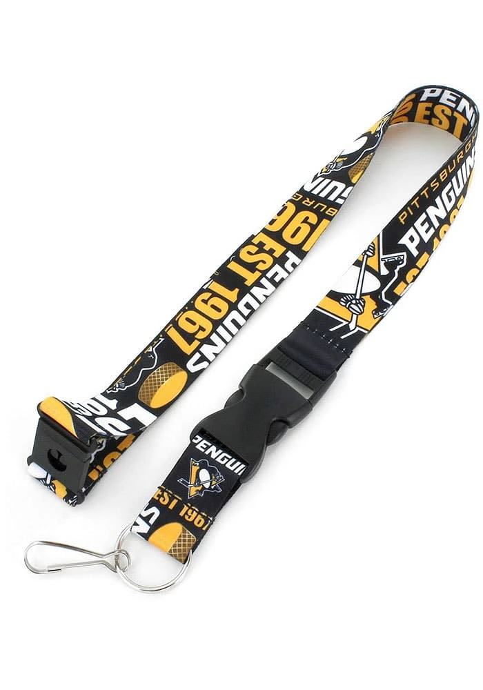 Pittsburgh Penguins Dynamic Lanyard - Black
