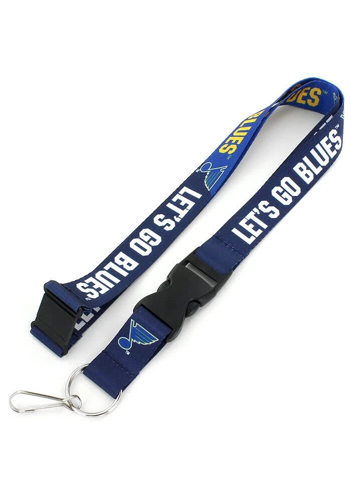 St Louis Blues Slogan Lanyard - Blue