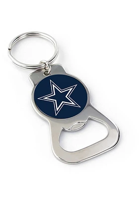 Dallas Cowboys Logo Bottle Opener Keychain - Navy Blue