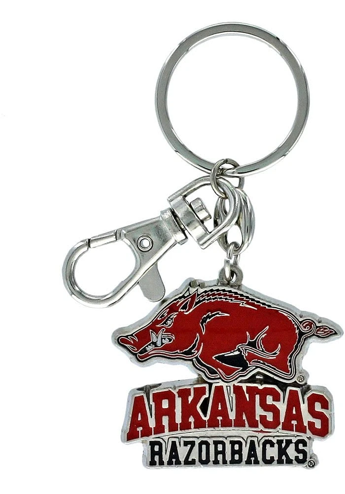 Arkansas Razorbacks Heavyweight Keychain - Red