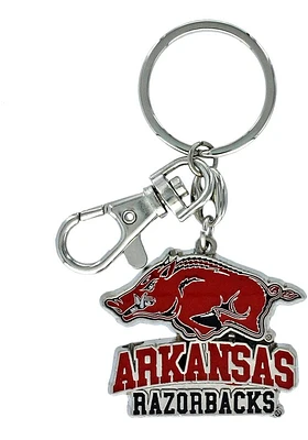 Arkansas Razorbacks Heavyweight Keychain - Red