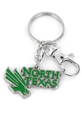 North Texas Mean Green Heavyweight Keychain - Green