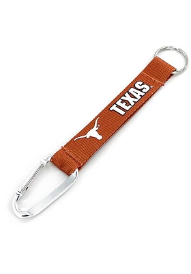 Texas Longhorns Carabiner Wristlet Keychain - Burnt Orange