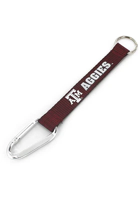 Texas A&M Aggies Carabiner Wristlet Keychain - Red