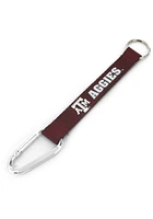 Texas A&M Aggies Carabiner Wristlet Keychain - Red