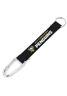 Pittsburgh Penguins Carabiner Wristlet Keychain - Black