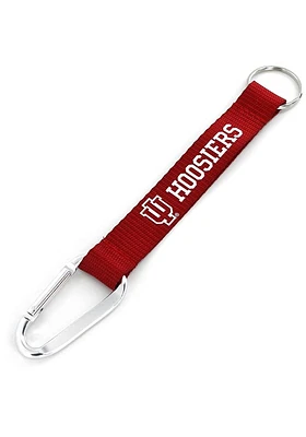Indiana Hoosiers Carabiner Lanyard Keychain - Crimson