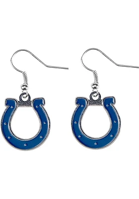 Indianapolis Colts Logo Dangler Womens Earrings
