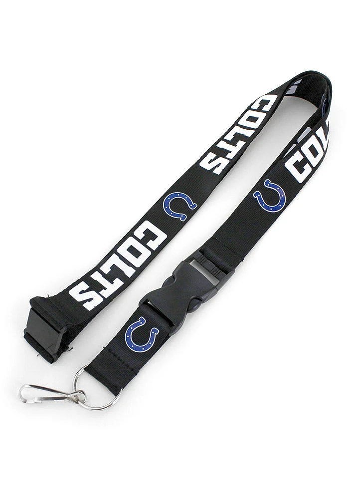 Indianapolis Colts Black Lanyard - Black